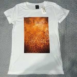 NWT Obey stencil tee shirt top white Crewneck medium